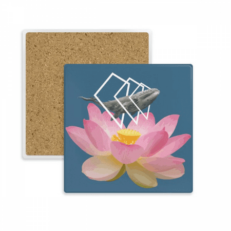 

Lotus Whale Flower Bird Sacred Coaster Cup Mat Mug Subplate Holder Insulation Stone