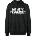 thumbnail image 2 of OXI Hoodie Sweatshirt - The Head Foundation, Basic Casual Hoodie for Men's and Women Fleece Hoodie Long Sleeve - Dark Heather Large, 2 of 3