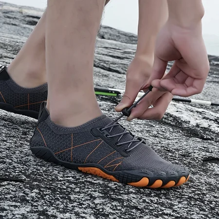

Men s Water Shoes Quick-dry Five Fingers Shoe Water Sneakers Rubber Sole Non-Slip Breathable Fast Drying Beach Swimming Shoes