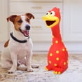 thumbnail image 1 of Juguete para perro chillón, juguete de pollo chillón, recuerdo de fiesta, ligero y resistente, novedad de dibujos animados, juguete para perros de rojo, 1 of 10