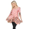 thumbnail image 2 of White Mark Women's 3/4 Sleeve Erie Tunic Top, 2 of 5