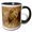 Black/White, variant on 3drose, Africa. Tanzania. Male Lion at Ngorongoro Crater.-af45 Rbe0188 - Ralph H. Bendjebar, 11oz Two-tone Yellow Mug