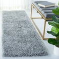 thumbnail image 3 of SAFAVIEH New Orleans Ivory Solid Shag Area Rug, Grey, 5' x 8', 3 of 8
