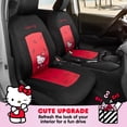 thumbnail image 4 of Fundas de asiento de coche Carbella Hello Kitty de poliéster negro/rojo, 4 of 7