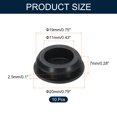 thumbnail image 2 of 10pcs Hole Plug 3/4 Inch (19mm) Button Plugs Fit for 16mm Hole, Snap in Locking Hole Tube Plug Gel, Black, 2 of 6
