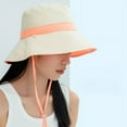 thumbnail image 3 of SikaFu Summer Flodable Wide Brim Sun Hat UPF 1000+ New Travel Vacation Bucket Hat Female Bob Panama Hat Women Sombrero Beach Hat, 3 of 6