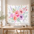 thumbnail image 5 of Peonies and Roses in a Lush Bouquet, Romantic Watercolor for Flower Lovers, Floral Wall Art, Mother'S Day Gift, Tapestry Wall Hanging for Bedroom and Living Room, 5 of 7