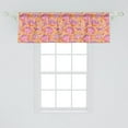 thumbnail image 2 of Ambesonne East Window Valance, Fantasy Oriental Flowers, 54" X 18", Pink Purple and Orange, 2 of 3