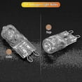 thumbnail image 5 of 20Pcs G9 Halogen Light Bulbs,40W Clear Halogen Lamps Dimmable,Warm White 2800K for Chandeliers,Pend P20250110506, 5 of 5
