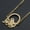Gold, variant on Stainless Steel Pendant Necklace Lobster Bird Birdcage Silver 16.92" 43Cm Z582-Silver