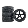 thumbnail image 2 of lionlar 4 Pieces RC Wheels Tires Professional Easy to Install Replacement Supplies High Performance Compatible Accessories for Wr8 Hub Inner Dia 4.8cm, 2 of 9