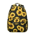 thumbnail image 1 of Sunflower and Butterfly Design School Backpack for Students Durable and Adjustable Strap Backpack with Artistic Yellow Floral Pattern, 1 of 6