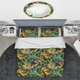 thumbnail image 3 of Designart Ensemble de Literie Tropicale 'Tropical Pattern with Exotic Flowers' - Housse de Couette et Shams, 3 of 4