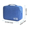 thumbnail image 1 of Big Sale ! WOAHU Home Textile Storage,Storage Case,Electronic Organizer Travel Universal Cable Organizer Cable Cord Bag Electronics, 1 of 2