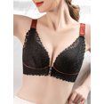 thumbnail image 4 of Women Front Closure Bra No Underwire Thin Padded Plus Size, 4 of 8