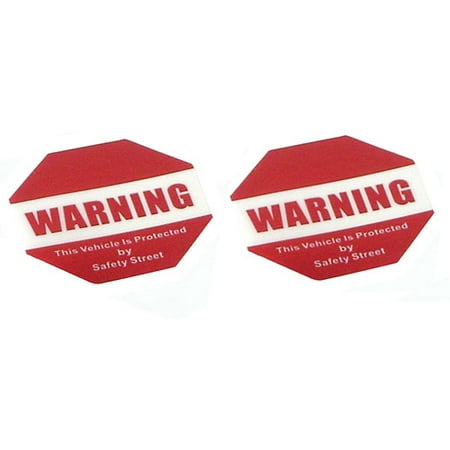 The Club Anti-Theft Alert Signal and Decal Decal Combo Set, Red