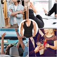 thumbnail image 2 of Men Shapewear Slimming Body Shaper Compressed Shirt Tank Top with Zipper Underwear for Tummy Control, 2 of 8