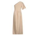 thumbnail image 6 of Wedding Guest Dresses for Women One Shoulder High Waist Formal Cocktail Party Dress Short Sleeve Side Slit Maxi Dress, 6 of 6