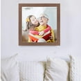 thumbnail image 3 of 12x12 Distressed Brown Real Wood Picture Frame Width 1.25 inches | Interior Frame Depth 0.5 inches, 3 of 8