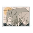 thumbnail image 4 of Stupell Industries Elephant Family March Safari Sun Sky Abstract Linework, 14 x 11, Design by Ziwei Li, 4 of 5
