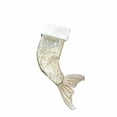 thumbnail image 1 of Lentejuelas forma de sirena regalo bolsa colgante estuche calcetines de Navidad titular árbol de Navidad adorno de año nuevo 18 pulgadas sidaley JR0753-02, 1 of 5