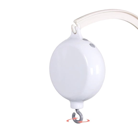 Baby Crib Mobile Motor, Rechargeable - Operated Music Box with Connectivity, Spinner Crib Mobile(white)