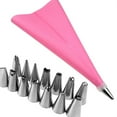 16 PCS/Set Icing Piping Cream Pastry Bag Stainless Steel Nozzle Pastry