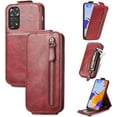 thumbnail image 2 of Zipper Wallet Case for Xiaomi Redmi Note 11 4G with Card Holder Slot, PU Leather Adjustable Kickstand Flip Handbag Phone Cover for Xiaomi Redmi Note 11/Redmi Note 11S SDLL Red, 2 of 14