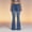 #33Blue, variant on Bell Bottom Jeans for Women Ripped Skinny Bell Bottom Hem Denim Pants
