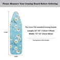 thumbnail image 5 of HELLHERO Ironing Board Cover, 15x54 Inch Standard Ironing Board Cover with Elastic Edge and Hook and Loop Fasteners Scorch and Stain Resistant Cotton Ironing Covers with Thick Padding, Daisy, 5 of 5