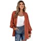 thumbnail image 3 of TRKIYQC Traje de baño para mujer, manga larga, puntos suizos, parte delantera abierta, gasa, cárdigan de playa TRKIYQC  moda, 3 of 9
