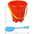 thumbnail image 5 of ArtCreativity Durable Plastic Bucket Sandcastles Toys, 5 of 7
