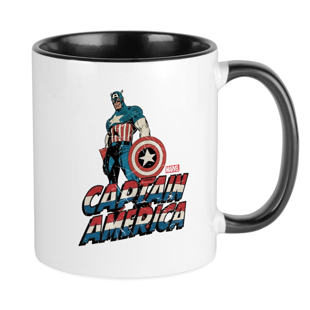 CafePress Captain America Classic Mug Unique Coffee Mug, Coffee Cup