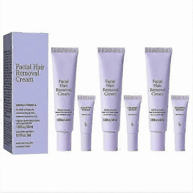 Hair Removal Cream Set with Applicator, Gentle Formula for Sensitive Skin, Safe and Effective Solution