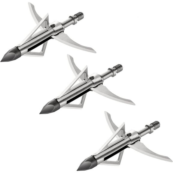 Bloodsport Archery Gravedigger Chisel Tip Broadhead 100gr 1"x1 3/4" Cut 3PK