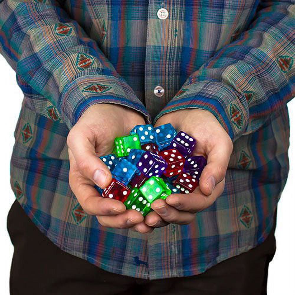 Set Da 100 Dadi Rossi Da Gioco Da 19 Mm - Brybelly, Alta Qualità, Perfetti Per Poker E Giochi Da Tavolo
