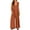 Brown, variant on Plus Siz Jumpsuits for Women Casual Jumpers Summer Rompers Sleeveless Loose Wide Leg Overalls with Pockets S-3XL