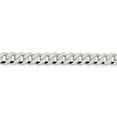 thumbnail image 2 of White Sterling Silver bracelet Chain style Curb 7 in mm, 2 of 4