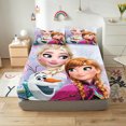 thumbnail image 1 of Frozen  Printed 2/3pcs Bedding Set Fitted Sheet 100% Polyester Anime Home Decor Suitable For Children And Adults, 1 of 6