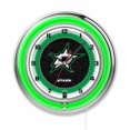 thumbnail image 2 of Dallas Stars 19" Double Neon Wall Clock, 2 of 4