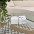 thumbnail image 6 of Decorative Books for Home Decor, White Faux Books for Decoration, Rustic Farmhouse Stacked Display Books with 52in Wood Bead Garland for Coffee Tables Living Room, (Home Sweet Home), 6 of 9