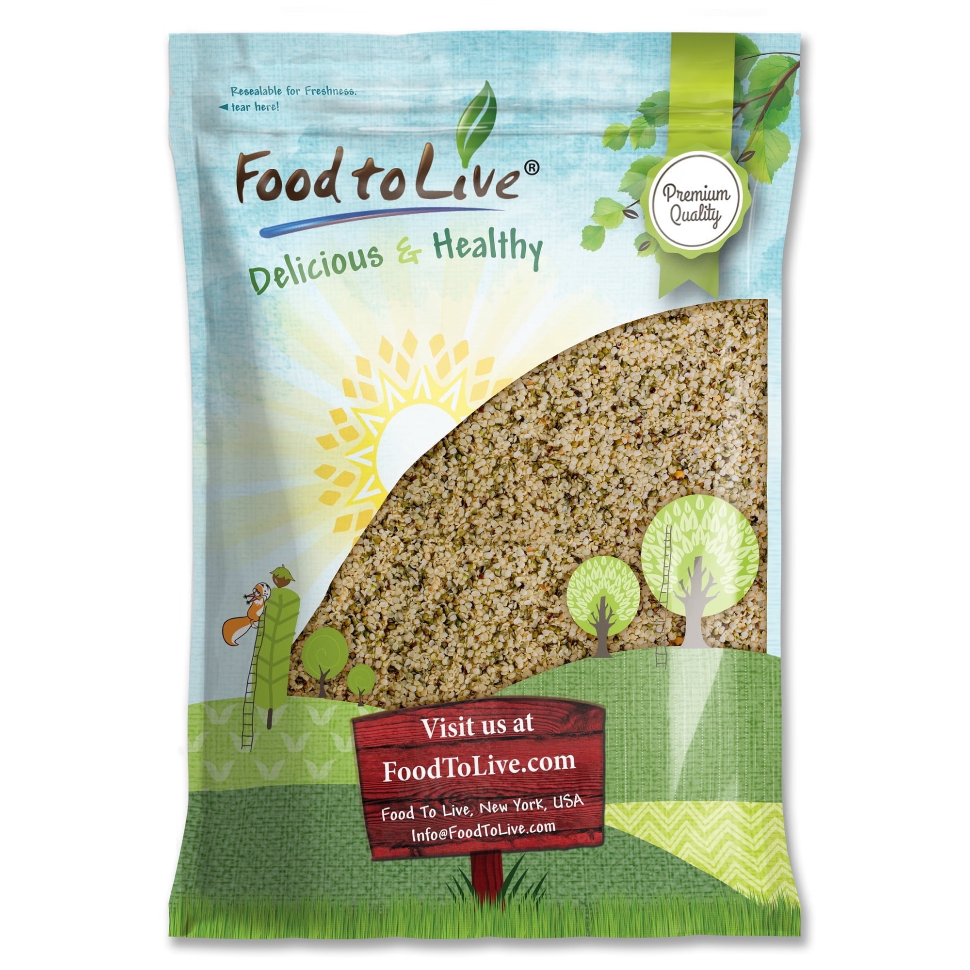 Canadian Hemp Seeds, 8 Pounds - Raw, Vegan, Kosher - by Food to Live