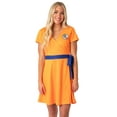 thumbnail image 6 of Dragon Ball Z Womens' Kanji Symbol Cosplay Costume Skater Criss-Cross Sash Dress, 6 of 7