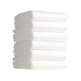thumbnail image 2 of Paquete de 6 Toallas de Baño Desechables Grandes, 55" X 27.5", Toallas de Viaje de Algodón para Camping, Hoteles, Gimnasios, Spas - Toallas Blancas Suaves, Portátiles y Envueltas Individualmente, 2 of 6