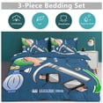 thumbnail image 5 of 3 Pcs Soft Bedding Set, Includes 1 Duvet Cover with Zipper And 2 Pillow Shams,Anesthesia Full(79"×90"), 5 of 8