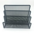 thumbnail image 4 of NUOLUX Metal Mesh Desktop Organizer File Folder Letters Magazine Holder for Home Office (Black), 4 of 7