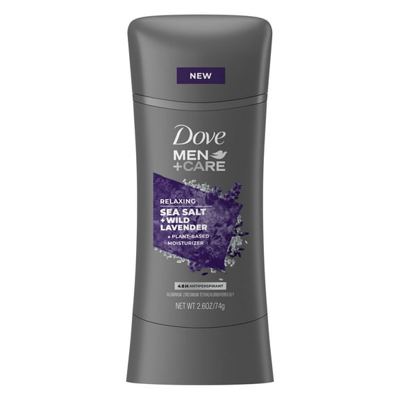 Dove Men Care Men's Antiperspirant Deodorant Stick, Sea Salt and Wild Lavender, 2.6 oz