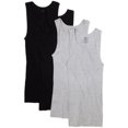 thumbnail image 1 of MENS 5 PACK A-SHIRTS - BLACK AND GRAY, Small, ASSORTED, 1 of 10