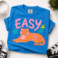 thumbnail image 3 of Preppy Coastal Comfort Colors Shirt, Easy Painterly Tiger Tee, Cute Watercolor Summer Vacation Gift for Women, Trendy Tiger Lover, Unisex, 3 of 6