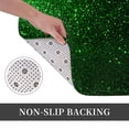 thumbnail image 6 of Honeii Green Sparkling Pattern Door Mat, Welcome Door Mats Outdoor Indoor, Stain and Fade Resistant, Non-Slip Entry Matfor Bedroom, Bathroom, Kitchen, 6 of 7